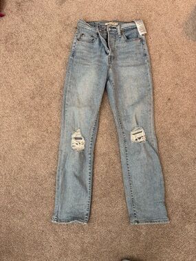 Levi’s Light Blue Ripped Women's Jeans - Casual Straight Leg